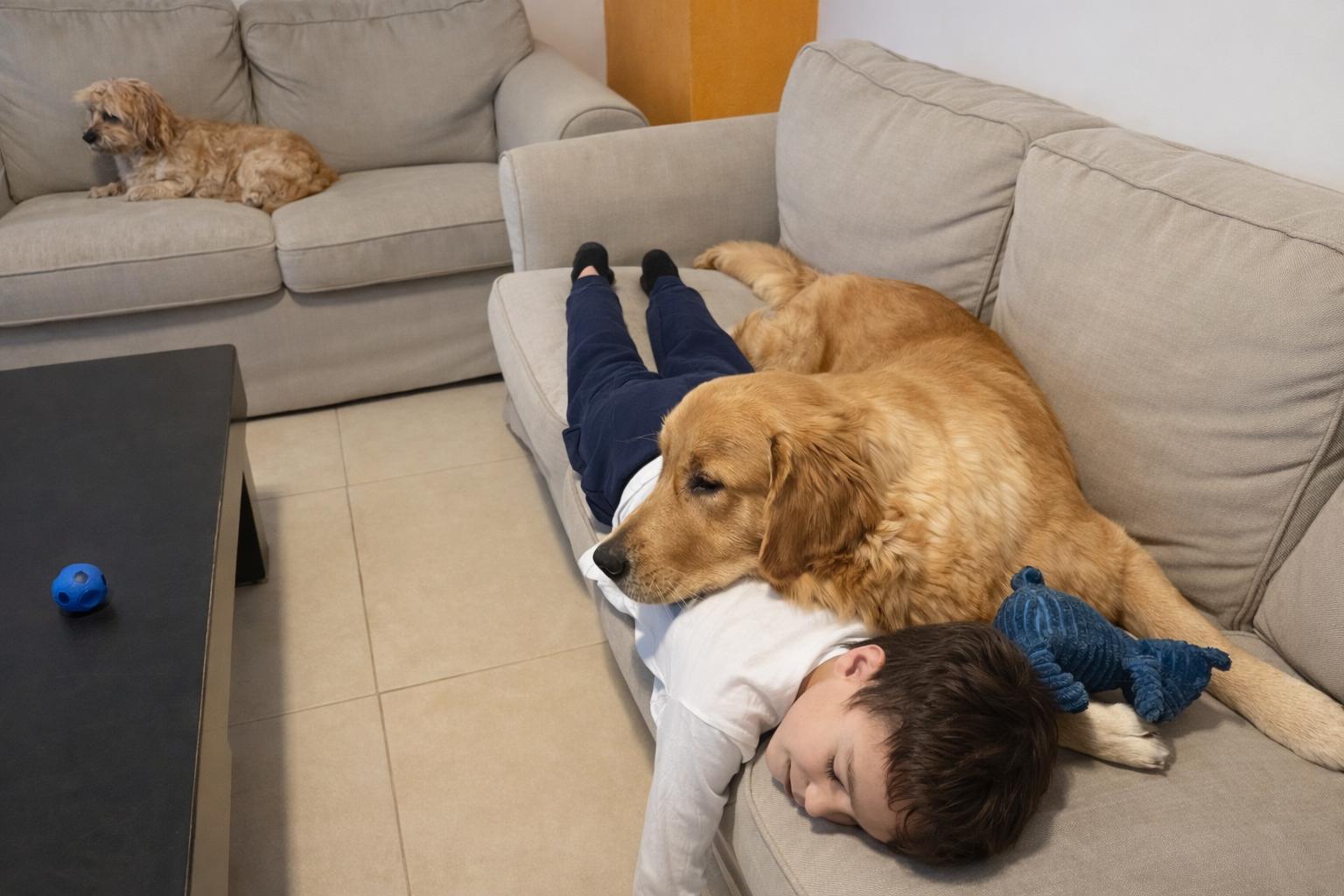 עמרי ומיקו מתפנקים בספה